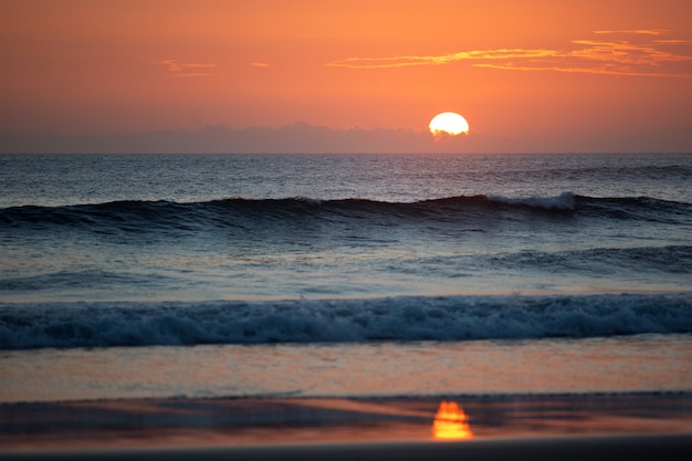 素晴らしい夕日。