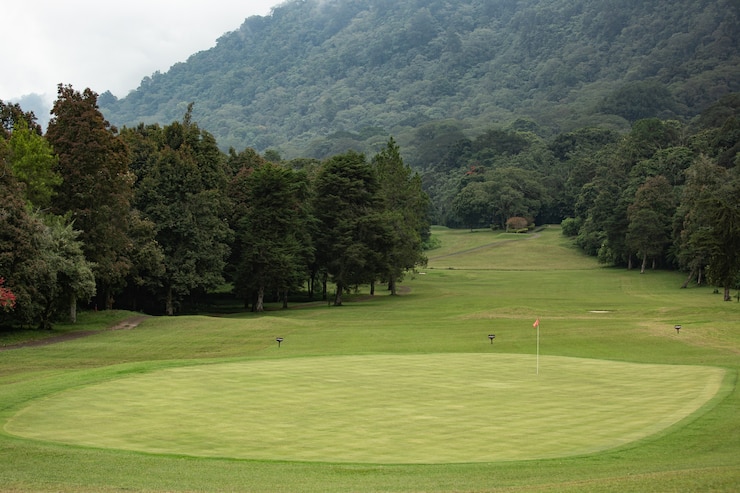 Amazing view of the golf course. Bali. Indonesia