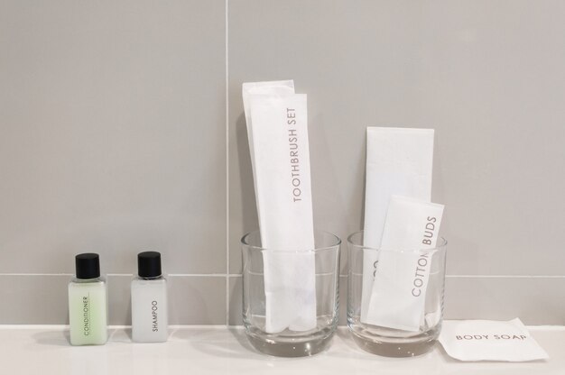 Download Premium Photo Amenities Kit In Bathroom The Hotel