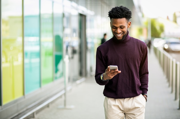 Free Photo american african business person happy
