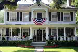 無料写真 american colors household decorations for independence day celebration