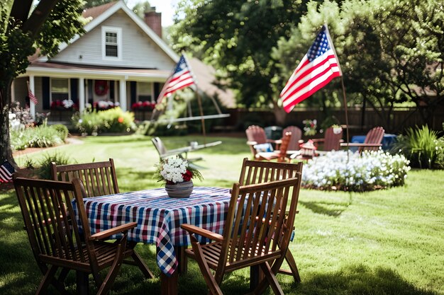 American colors household decorations for independence day celebration