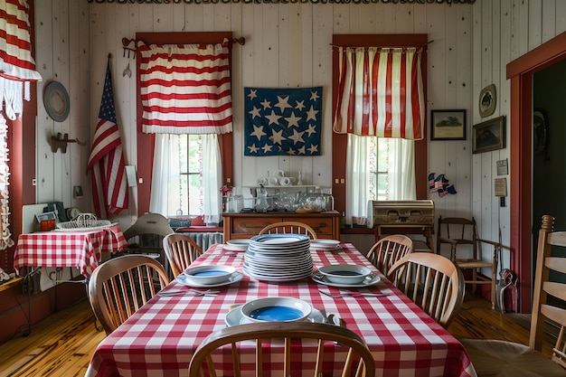 American colors household decorations for independence day celebration