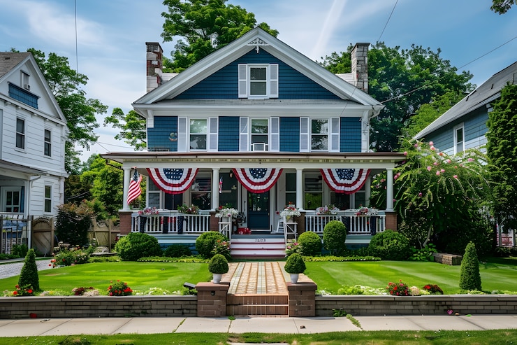 Free Photo american colors household decorations for independence day celebration