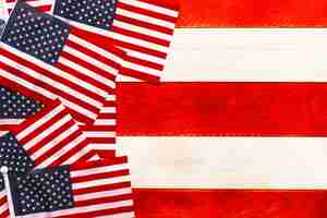 Free photo american flag background with copyspace for independence day