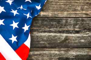 Free photo american flag background with copyspace