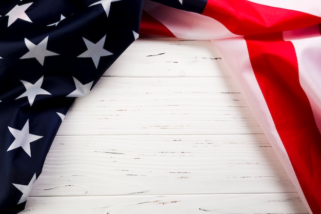 Free photo american flag background with copyspace