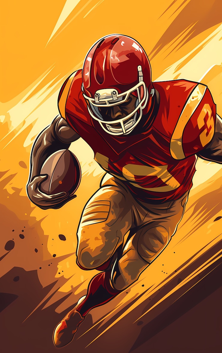 Free Photo american football character with equipment