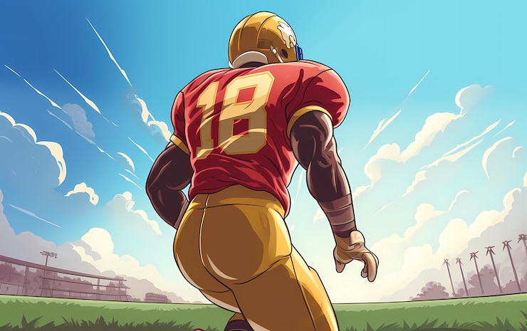 Free Photo american football character with equipment