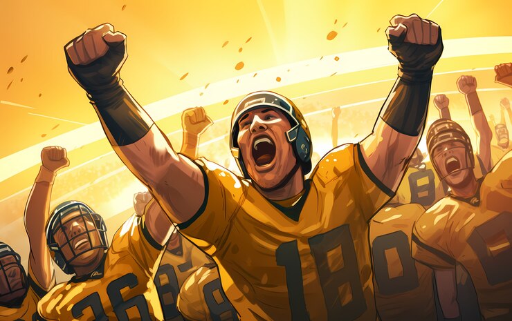 Free Photo american football character with equipment
