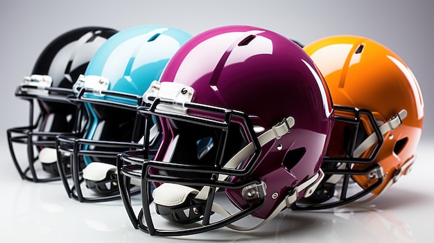 Free photo american football helmets