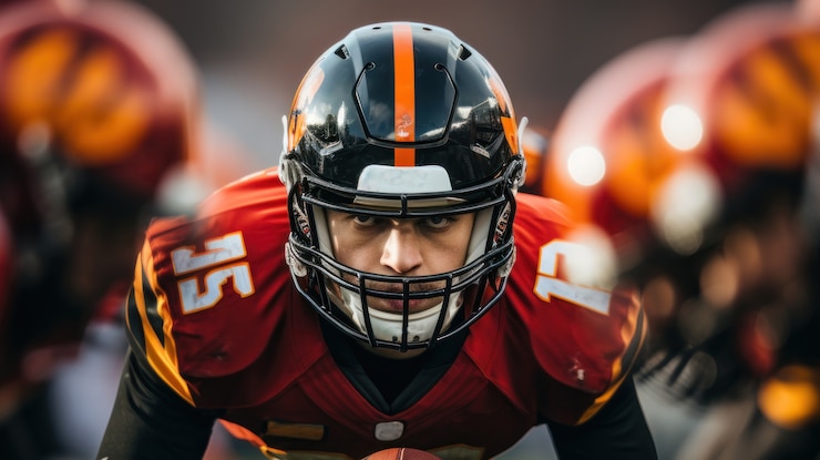 Free Photo american football players wearing equipment