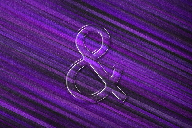 Ampersand Symbol, Ampersand icon, &amp; and violet background