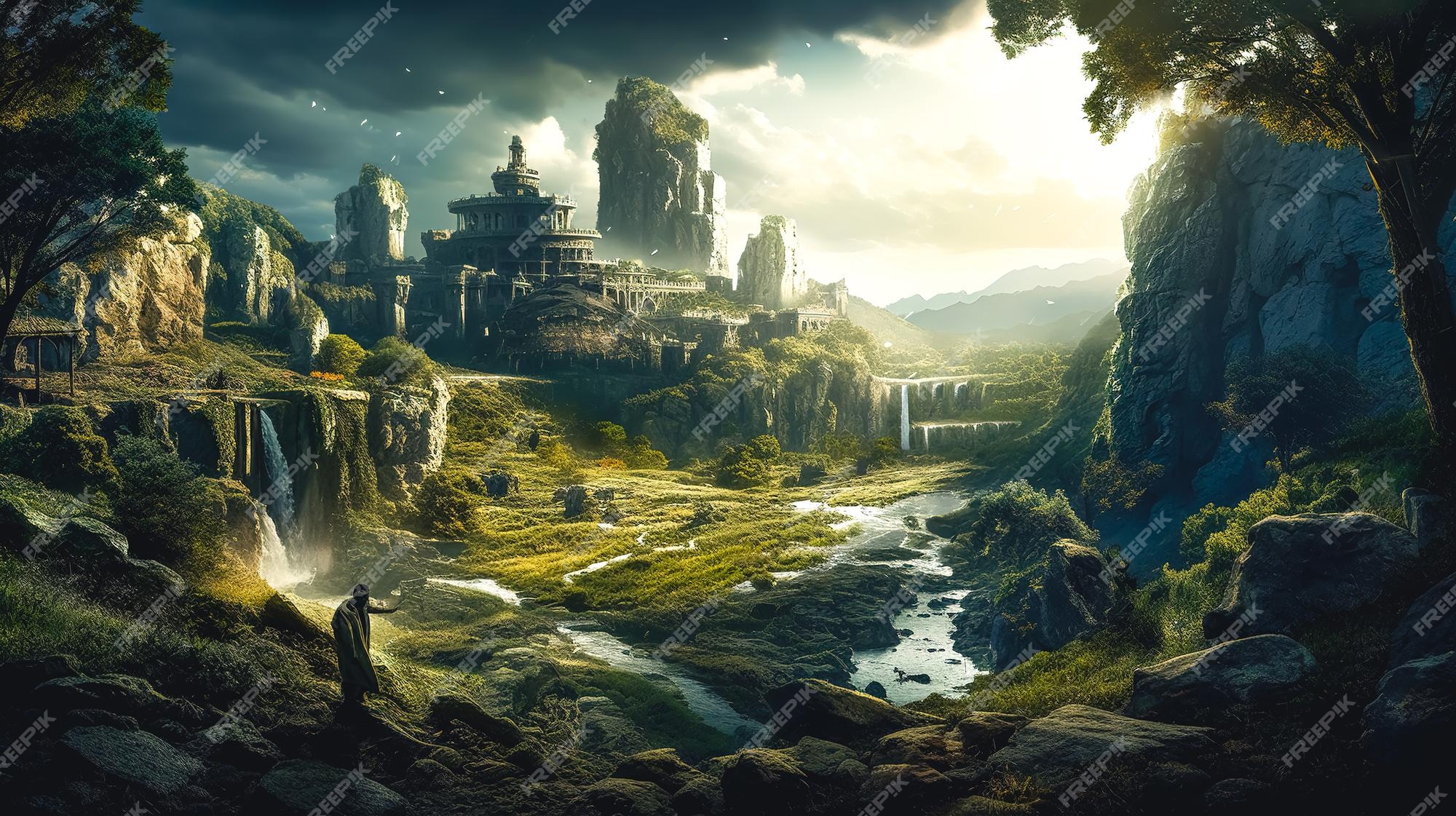 fantasy landscape wallpaper