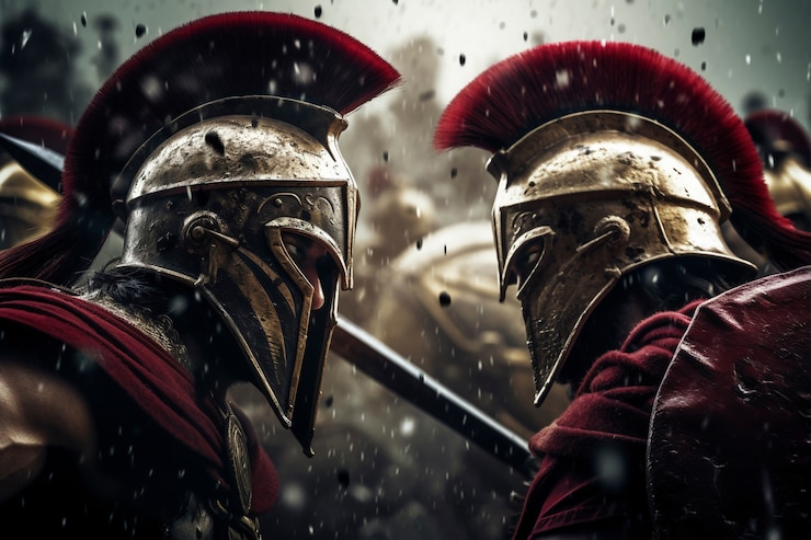 無料Photo 古代ギリシャの戦士の肖像画