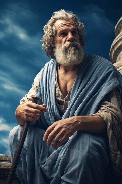 Ancient greece philosopher portrait