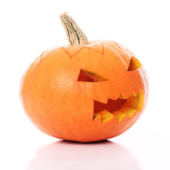 Angry halloween pumpkin