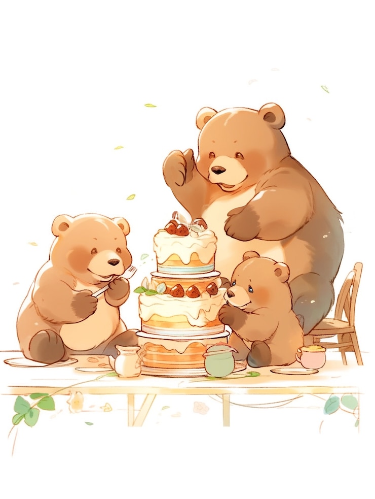 無料Photo 甘くて美味しいケーキを食べている動物
