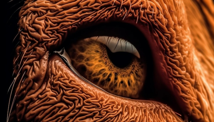 Free Photo animal eye watching underwater world beauty generated by ai