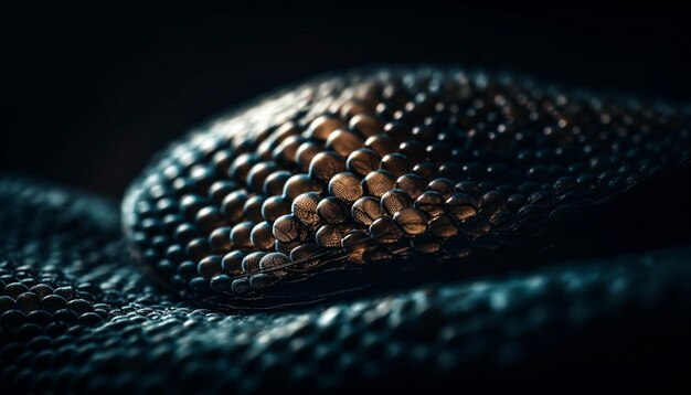 AI가 생성한 파충류 피부의 아름다운 뱀 디자인의 동물 표식