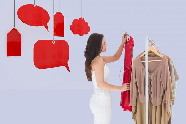 animation clothes cut out woman backdrop
