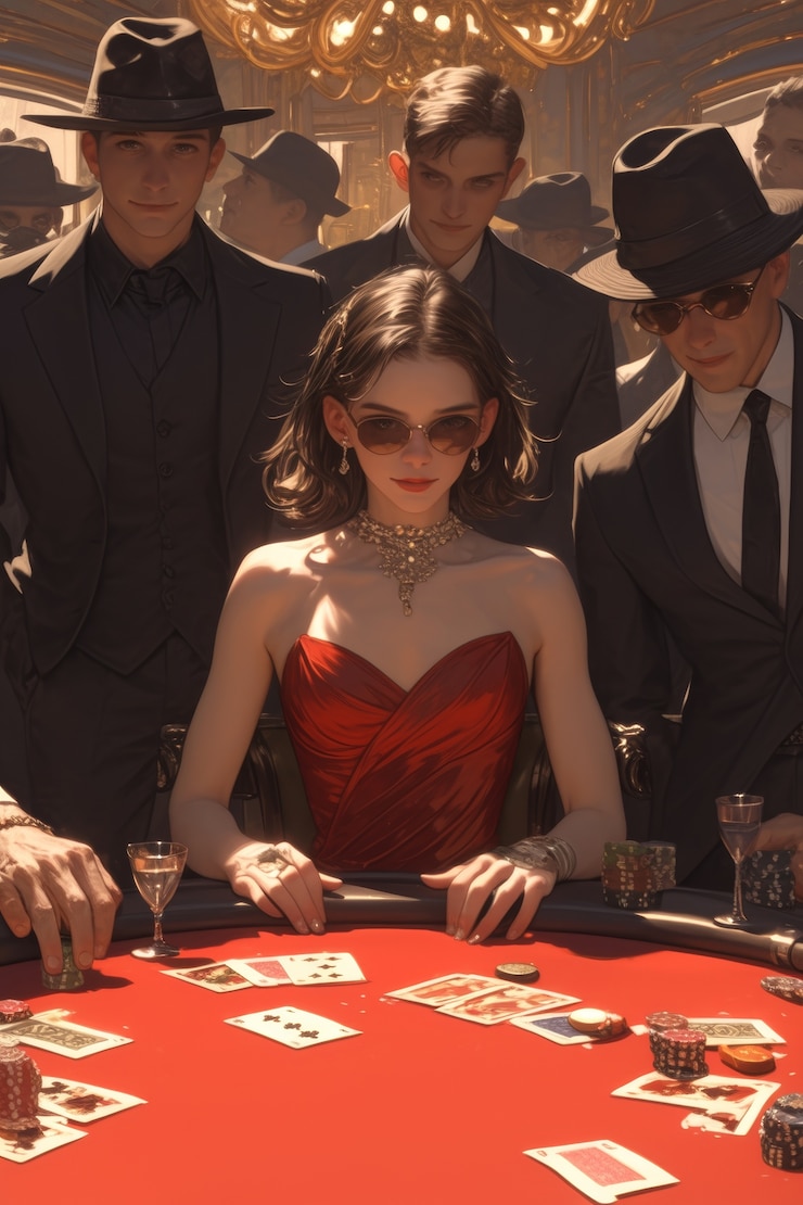 Free Photo anime casino illustration