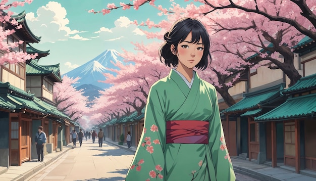 動漫像圖片的女孩在金剛子
