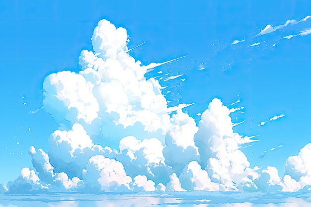 Anime style clouds