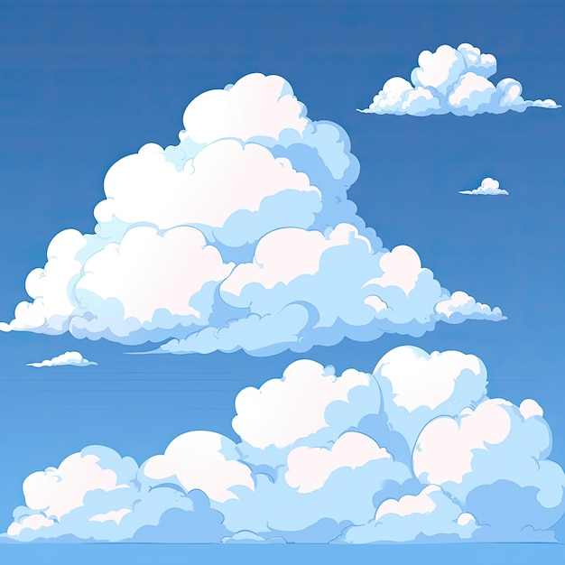 Anime style clouds