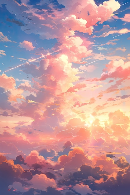 Anime style clouds