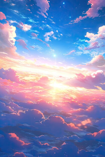 Anime style clouds