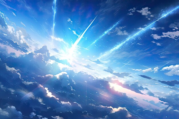 Anime style clouds