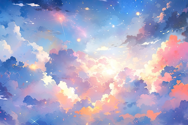 Anime style clouds