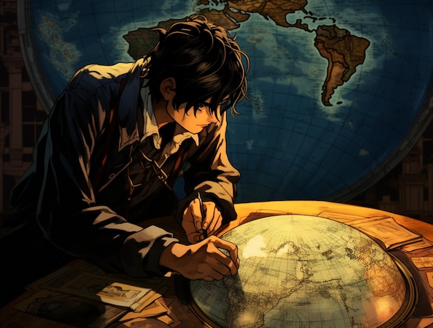 アニメスタイルの地球
