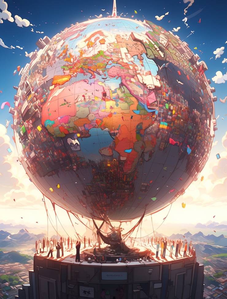 無料Photo アニメスタイルの地球