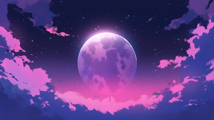 Free Photo anime style galaxy background