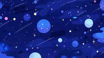 Free photo anime style galaxy background