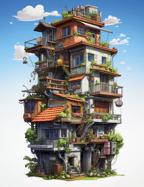 アニメスタイルの家建築