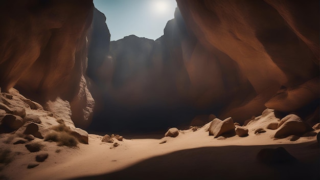 Free photo antelope canyon in page arizona usa 3d render