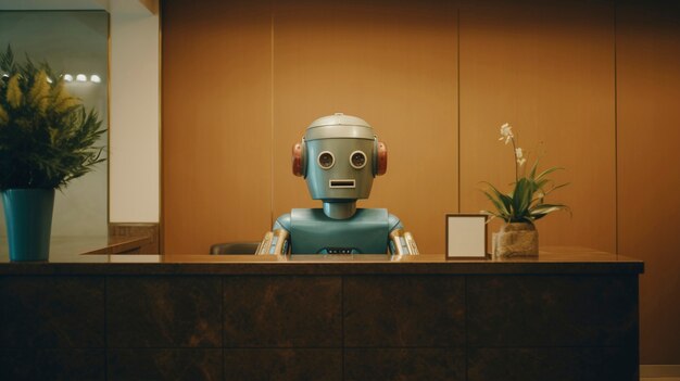 Anthropomorphic robot that performs regular human job