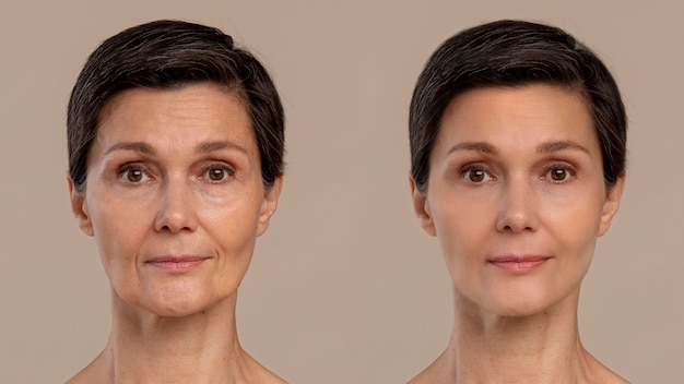 Free photo antiaging beauty treatment