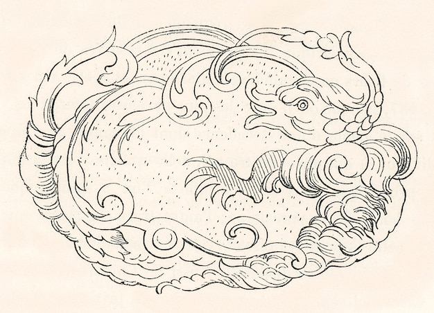 Antique Chinese pattern 