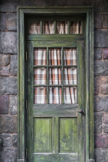 Antique door retro style  .