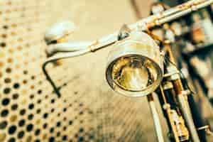 Free photo antique focus of a bicycle