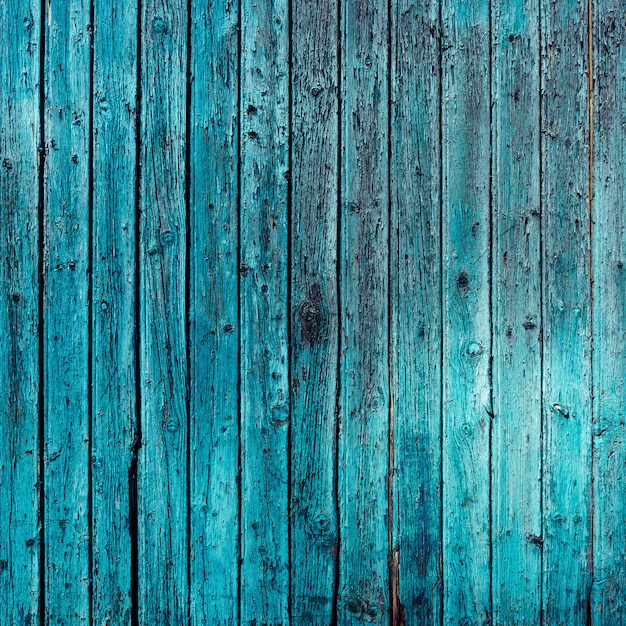 Antique turquoise wood