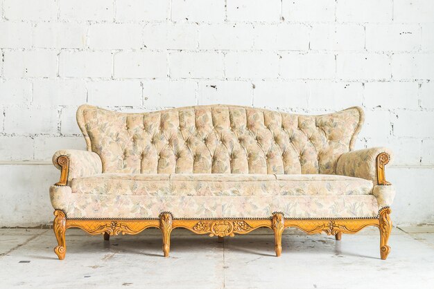 Antique wooden sofa