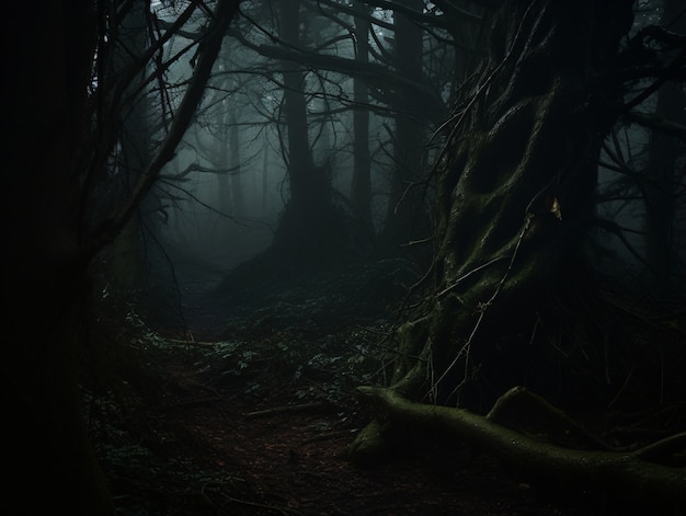 暗い森によって引き起こされる不安