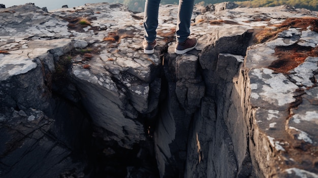 Foto gratuita ansia indotta dalle fessure della terra