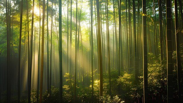 Free photo aokigahara forest in highly detailed style