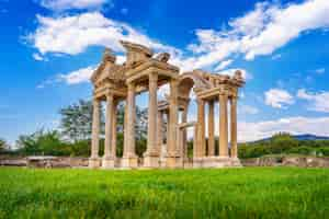 Free photo aphrodisias ancient city in turkey.